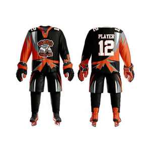 Fabricant pakistanais d'uniformes de hockey sur glace, 100% polyester, antibactérien, respirant, personnalisable, fabriqué au Pakistan, service OEM - Product Image 5