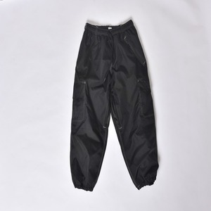 Pantalones Cargo Impermeables Negros para Hombre, Cintura Elástica con Cordón, Ligeros, de Poliéster, para Esquí, Nieve y Actividades al Aire Libre - Product Image 1