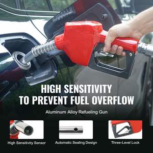 Carrete de manguera de combustible diésel retráctil Extra largo de 1 \ "X 50 ', boquilla automática de acero al carbono de alta resistencia, manguera de goma NBR, combustible Industrial - Product Image 5