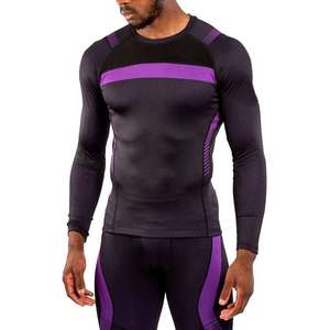 Wholesale Men's Compression Rashguard <b>Long</b> <b>Sleeve</b> Fitness Gym Top MMA BJJ Jiu Jitsu Training Quick Dry Sports <b>Base</b> <b>Layer</b> Shirt - Product Image 1