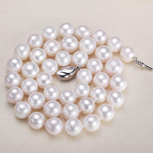 Collar de Perlas de Agua Dulce Auténticas Sin Defectos de Zhuji Jewelry, Regalo para Mamá, Cadena para Clavícula, Venta al por Mayor - Product Image 1