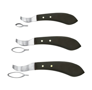 Long Curved Hoof Knife with Adjustable Ergonomic Handle Professional Farrier Tool Stainless Steel Blade for Hoof Trimming - Product Image 1