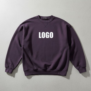 เสื้อสเวตเชิ้ตคอกลมโอเวอร์ไซส์สำหรับผู้หญิง สกรีนโลโก้ได้ตามต้องการ เสื้อพูลโอเวอร์ลำลอง สตรีทแวร์ ผ้าฟลีซ รับผลิตแบบ OEM ODM - Product Image 4
