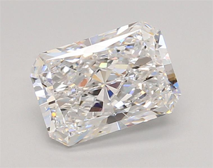 Diamante cultivado en laboratorio de 2.04 quilates, corte rectangular con esquinas rectas, corte brillante modificado, claridad VVS1, corte excelente. - Product Image 4