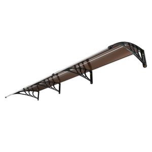 Tettoia per Porta e Finestra in Policarbonato 40'' X 120'' UPF 50+, Pensilina Esterna per Porta d'Ingresso, Tettoia per Porta UPF 50+ - Product Image 1