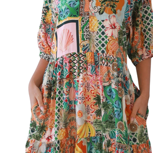 Vestido Largo Estampado Floral para Mujer, Estilo Resort - Product Image 5