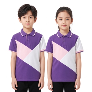 Camiseta Polo de Tres Paneles Unisex para Niños, Tops Informales de Manga Corta, Camiseta con Cuello y Colores en Contraste, Ropa Infantil al por Mayor - Product Image 5