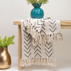 Manta de Lujo India con Rayas Negras para Bebé y Adulto, Ligera, Textura Suave, para Viaje, 100% Algodón Sostenible - Product Image 5