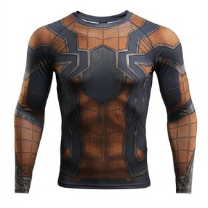 เสื้อรัดกล้ามเนื้อสำหรับผู้ชาย MMA BJJ ซับเหงื่อ ระบายอากาศ เหมาะสำหรับการฝึกซ้อมฤดูร้อน สไตล์อเมริกาและยุโรป - Product Image 2