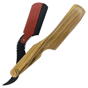 Professional <b>Straight</b> Edge <b>Razor</b> Premium Stainless Steel Blade Wood Handle Barber Shaving <b>Razors</b> for Men Home Salon Grooming Use - Product Image 6