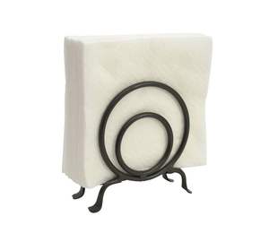 Porte-serviettes en métal personnalisé de haute qualité, fil brun, article de décoration intérieure et de table très vendu - Product Image 3