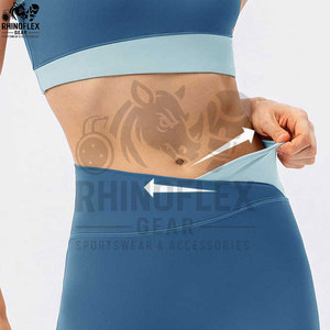 Vêtements de sport personnalisés avec logo pour femmes, tenue de sport à fort impact, vêtements de yoga, ensemble de fitness grande taille, haut de sport - Product Image 5
