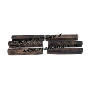 Soporte para quemador de cono de palo de incienso de madera de mango con acabado antiguo, receptor de cenizas decorativo elegante, diseño tallado a mano para difusor - Product Image 1