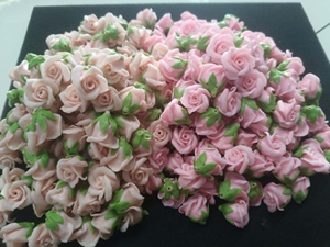 Flores de Jazmín de Arcilla Hechas a Mano, Paquete de 100 Piezas |   Decoración Floral Artesanal Tailandesa |   Color Personalizado Disponible - Product Image 5