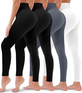 Leggings de yoga sans couture couleur bordeaux à séchage rapide pour femmes, 100% coton, taille haute, logo personnalisé, leggings pour femmes en vente - Product Image 2