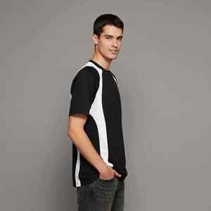 Hot Selling Custom Made Heavyweight 100% Cotton Oversized Color Block T-<b>Shirt</b> Summer Wear Breathable Crew Neck Tee <b>Shirt</b> - Product Image 3