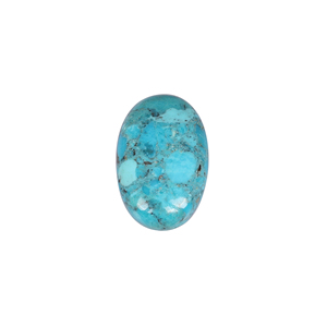 Pierre précieuse naturelle turquoise d'Arizona américaine, cabochon ovale, 74,4 carats, 39x25 mm, pour la fabrication de bijoux - Product Image 1