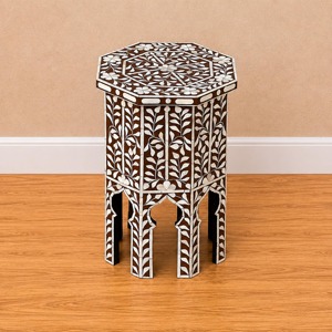 Customized Logo Design Bone Inlay Furniture Bed Side Bone Inlay <b>Stool</b> <b>Vintage</b> Home Decor Product Bone Inlay <b>Stool</b> Coffee Table - Product Image 5
