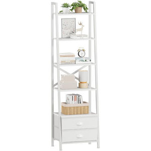Estantería Vintage Tipo Escalera con 3 Cajones, Estructura Metálica, 5 Niveles, Duradera, Moderna, para Almacenamiento y Exhibición de Libros - Product Image 6