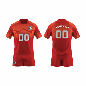 ชุดวอลเลย์บอลราคาส่งจากโรงงานผู้ผลิต (OEM) สีไล่ระดับ คอเสื้อแบบคอกลม แขนสั้น ระบายเหงื่อได้ดี ทรงปกติ - Product Image 3