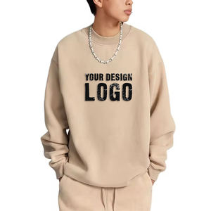 เสื้อสเวตเชิ้ตแขนจั๊มพ์แบบขายส่ง เสื้อสเวตเชิ้ตสไตล์สตรีทแวร์ทรงหลวม น้ำหนัก 380 กรัม สำหรับแบรนด์เสื้อผ้าบุรุษ - Product Image 4