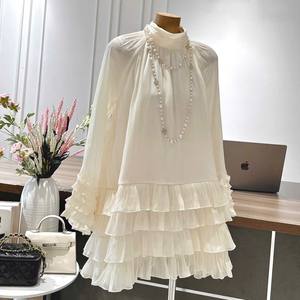 Robe longue personnalisée pour femme en mousseline de soie, col carré, sans manches, coupe trapèze, taille haute, imprimé floral vintage, coupe ajustée, écologique - Product Image 6