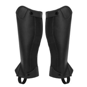 Nouvelles demi-gambières en cuir professionnelles personnalisées avec impression de logo, légères, de haute qualité, 100 % cuir, style western. - Product Image 1