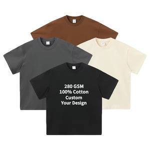 Camiseta de Hombre de Estilo Urbano, Personalizada, de Alta Calidad, 280 g/m², 100% Algodón, Tejido Sólido, Talla Grande, Impresión DTG con Logotipo, Colección 2026 - Product Image 5