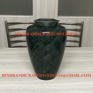 Urnas antiguas de cremación de aluminio Urnas funerarias de alta calidad con acabado brillante pintado Diseñado fabricado por adultos HHO - Product Image 2