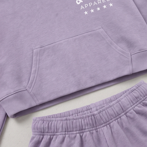 Premium Quality Women's Crop Hoodie Matching Shorts <b>Twin</b> <b>Sets</b> New Design Customized Made Women Hoodie And Shorts <b>Set</b> - Product Image 6