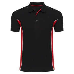 Polo homme uni en coton (65%) et polyester (35%) avec logo brodé, style formel unisexe, vente en gros - Product Image 2