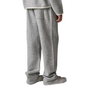 Knitted Jogger <b>Pants</b> Grey Casual Sweatpants Elastic Waist Lounge Wear Street Style Soft Knit Trousers for Men Women - Product Image 6