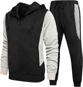 Hot Selling 100% Cotton Men's <b>Tracksuit</b> Sets Long Sleeve Warm Fleece Sportswear Suit All Size Available - Product Image 1