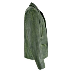 Chaqueta de Cuero Genuino de Vaca Vintage para Hombre al por Mayor, Blazer Clásico con Cuello, Colores Personalizados, Encerado, Fabricante de Marca Privada - Product Image 2