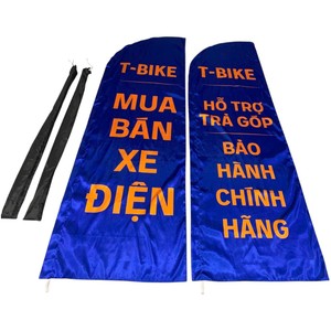 Drapeau plume personnalisé avec mât en aluminium, impression numérique sur polyester, bannière promotionnelle durable et portable pour événements sportifs - Product Image 6