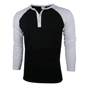 <b>Men's</b> Solid Jersey <b>Long</b> <b>Sleeve</b> <b>Henley</b> Shirt Polyester Cotton 220g Breathable Custom Logo Front O-Neck Collar Regular Fit Casual - Product Image 2