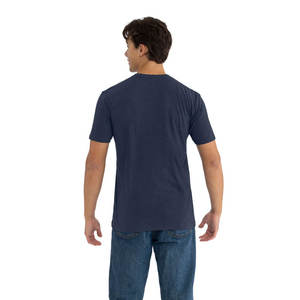 Camiseta For Level Apparel 6210 100% Algodón Ecológica y Transpirable Unisex de Ajuste Cómodo en Color Azul Marino para Hombre y Mujer - Product Image 2