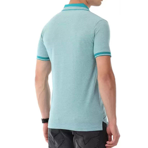 เสื้อโปโลชาย แห้งเร็ว 100% ผ้าฝ้าย ระบายอากาศดี ทอแบบถัก พิมพ์ลาย น้ำหนักเบา แขนสั้น - Product Image 3