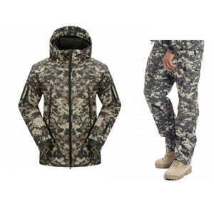 Vêtements de chasse camouflage en gros, ensembles de vêtements de chasse personnalisés pour l'extérieur, veste en polaire avec pantalon et chemise camouflage - Product Image 1