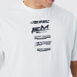 men oversized <b>tshirt</b> boxy loose fit drop shoulder cotton fabric summer casual tee drop shoulder streetwear <b>tshirt</b> - Product Image 3