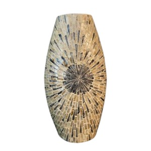 Jarrón de Lujo con Incrustaciones de Madreperla Dorada para Espacios Clásicos y Sofisticados - Product Image 4