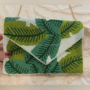 Bolsos de Mano Tipo Clutch con Cuentas de Estilo Bohemio, Bolsos de Mano con Cuentas de Moda de Inspiración Tribal, Mini Bolsos para Mujer - Product Image 6