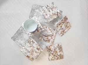 Posavasos Clásico con Incrustaciones de Madreperla y Concha, Resistente al Calor y Ecológico, para Uso en el Hogar, Hoteles y Restaurantes - Product Image 6