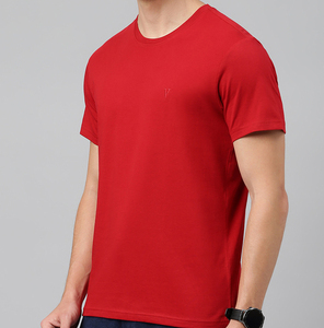 Camiseta de Algodón Lisa para Hombre con Logotipo Personalizado OEM, Corte Regular, Suave, Transpirable, Ecológica, Cuello Redondo, Ropa Casual de Primera Calidad - Product Image 5