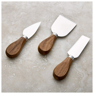 Ensemble de coupe-fromage artisanal minimaliste blanc et or, qualité professionnelle, en métal, adapté aux aliments, pour hôtels - Product Image 5