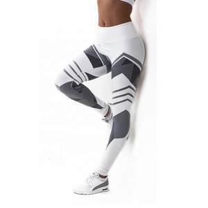 Leggings Femme Personnalisés Prix de Gros Taille Haute Toucher Doux Extensible dans les Quatre Sens Respirant Séchage Rapide Confortable Longueur Genou - Product Image 1