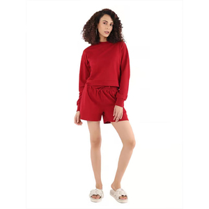 Conjunto de 2 Piezas para Mujer con Estampado Personalizado, Camiseta Holgada con Estampado Gráfico y Pantalones Cortos con Cintura Elástica, Ropa Casual Transpirable y Ecológica - Product Image 4