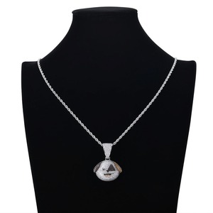 จี้รูปสุนัขแบบ Iced Out สไตล์ฮิปฮอป ประดับเพชรโมอิสซาไนต์ ชุบเงินแท้ 925 สร้อยคอแร็ปเปอร์ ของขวัญสำหรับผู้ชาย - Product Image 3