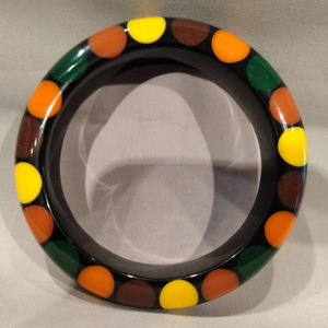 ชุดกำไลข้อมือเรซินทำมือสไตล์วินเทจสำหรับผู้หญิงเครื่องประดับทำด้วยมือขัดเงาอย่างดีตามสั่งรูปแบบความรักของอินเดีย - Product Image 3