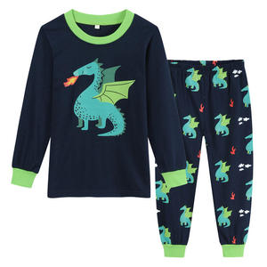 Pyjamas en coton doux et confortables pour enfants, vêtements de nuit décontractés pour garçons et filles, usage quotidien - Product Image 3